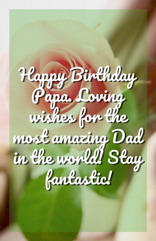 wish birthday papa